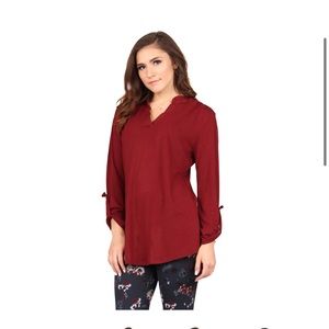 Lildy Roll-up Sleeve Tunic L/XL